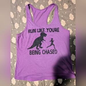 Purple Womens Graphic Tank Top